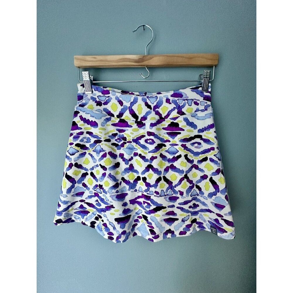Title‎ Nine Skirt Womens XS Purple Geometric Active Golf Skirt Skort